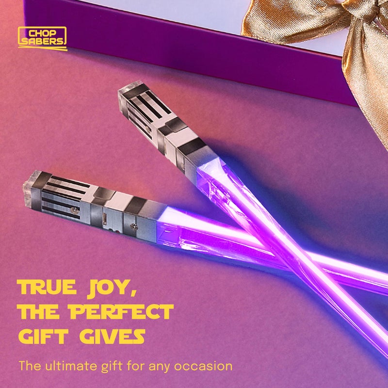 ChopSabers Chop Sabers Light Up Lightsaber Chopsticks, 1 Pair, Purple - Image 5